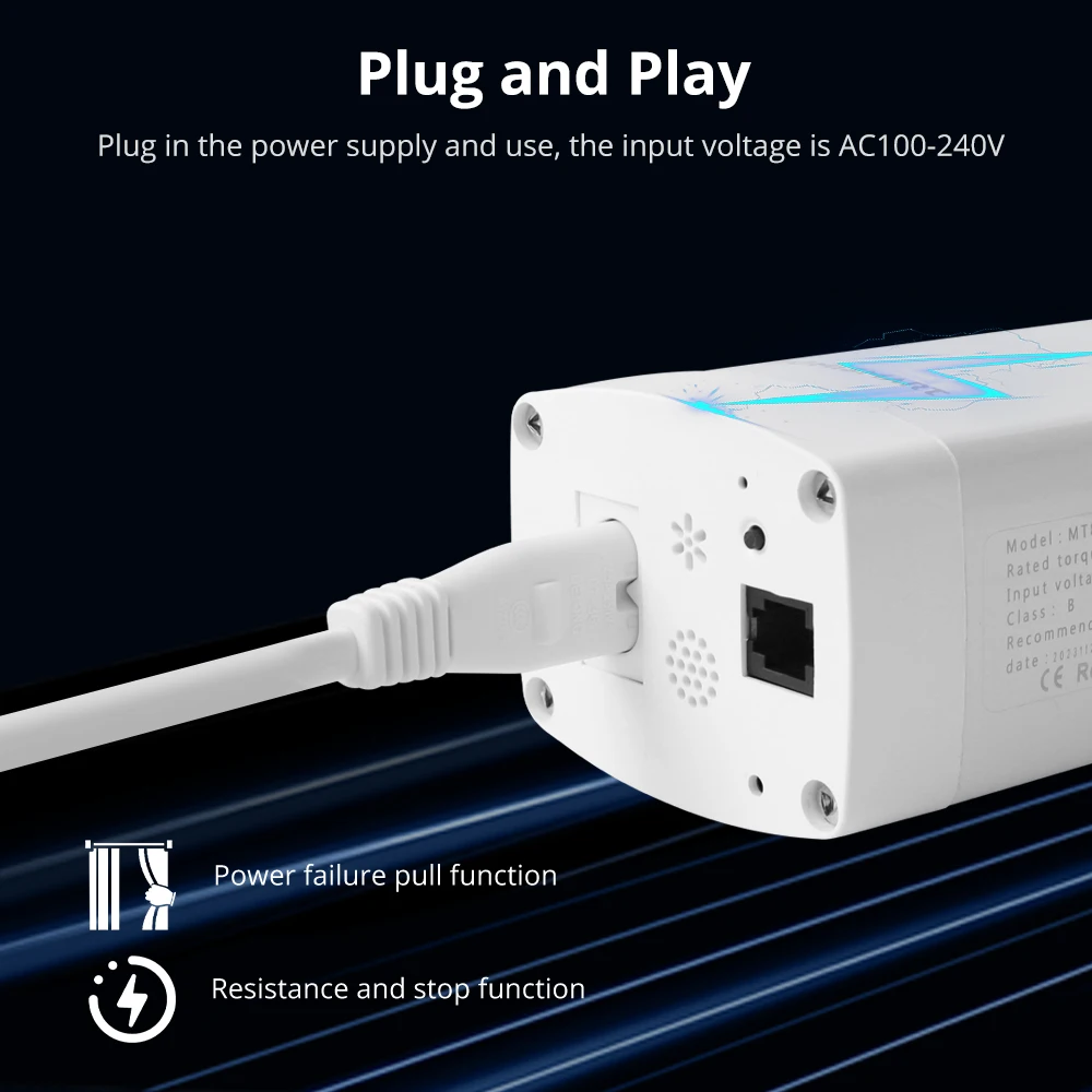 Zemismart Matter Over Thread Smart Curtain Motor Google Home App Samrtthings App Control Automatic Curtain System - Image 6