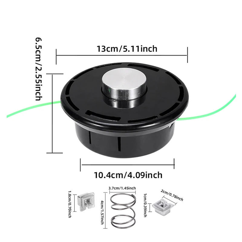 MICROGUO Lawn mower grass cutting head M10X1.25mm, garden tool grass cutting head, garden brush cutter trimming head - Image 5