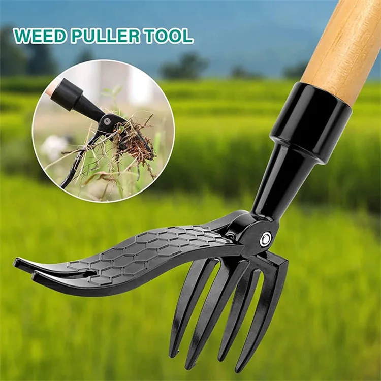 Portable standing weeder, manual weeding/pulling/rooting/garden hand tools, single weeder without pole