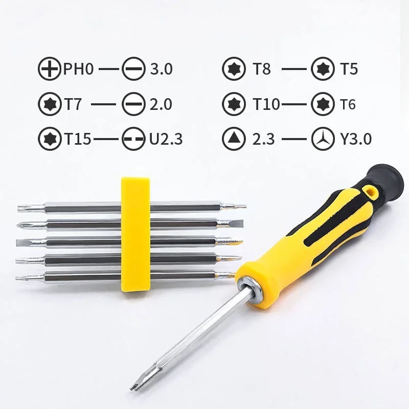 12 in 1 Screwdriver Set Cross Flat Bits Multifunction Precision Tool for Home Maintenance - Image 6
