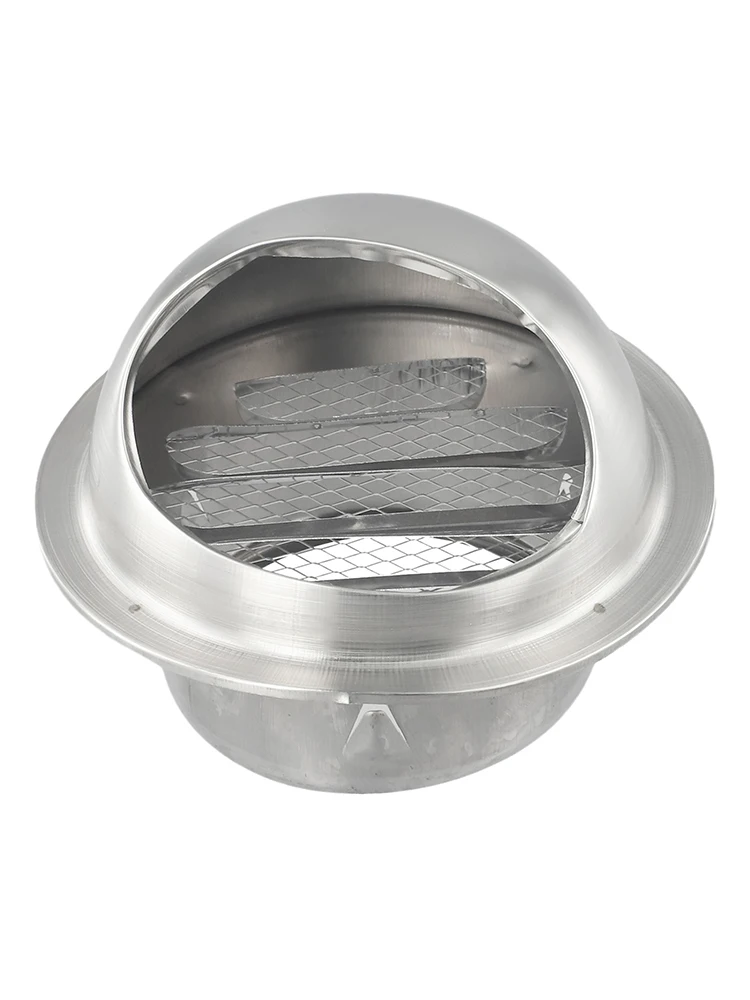 Stainless Steel Vent Cap Rainproof Exterior Wall Air Outlet Grille Round Heating Cooling Vent Cover 75/80/100/20/150/160MM - Image 4