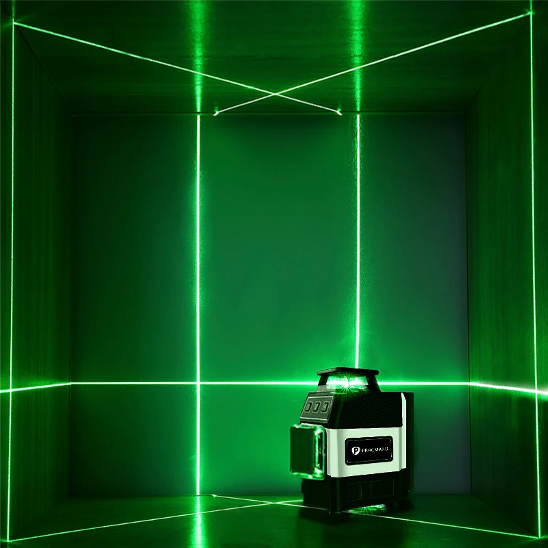 Pracmanu Mini 16 Lines 4D Laser Level Green Lines Self-Leveling Horizontal and Vertical Powerful Green Beams Laser Level - Image 6