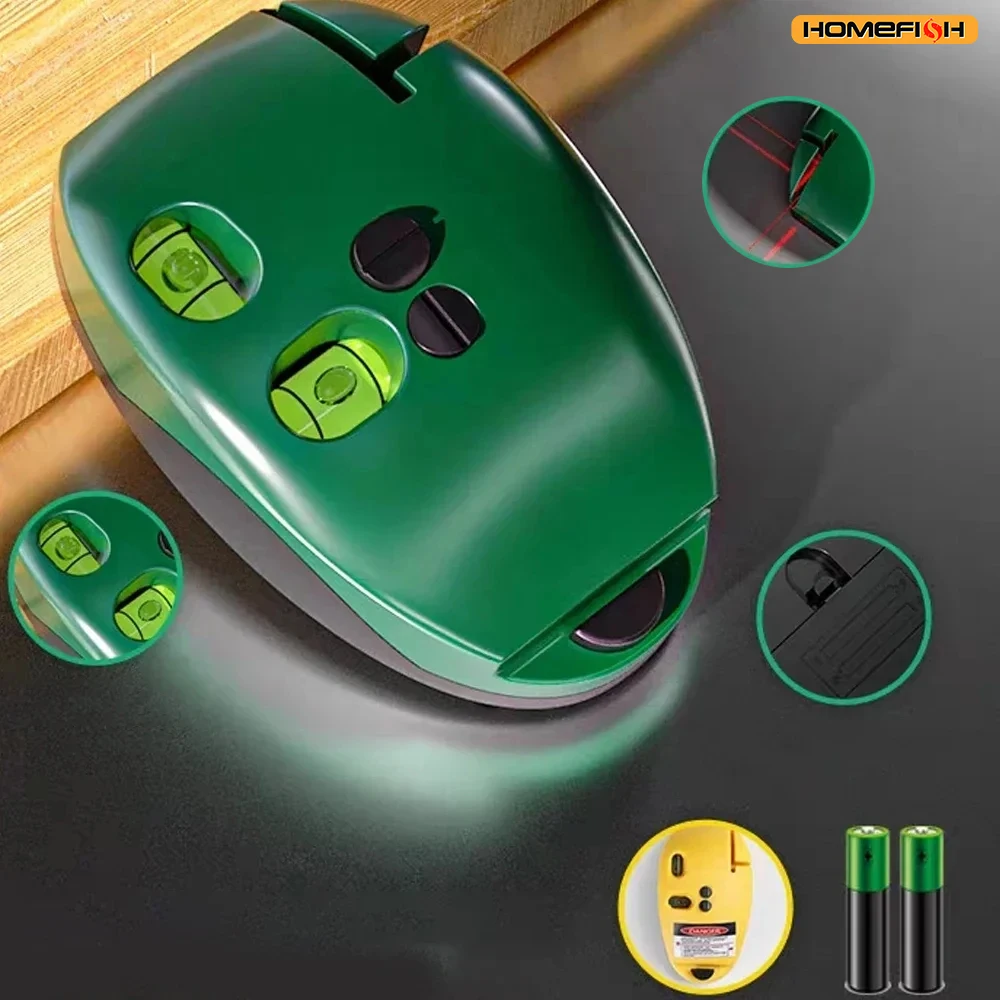 90 Degree Laser Level Electronic Infrared Line Level High Precision Long Distance Wall Level Tool Battery Powered Portable Measu
