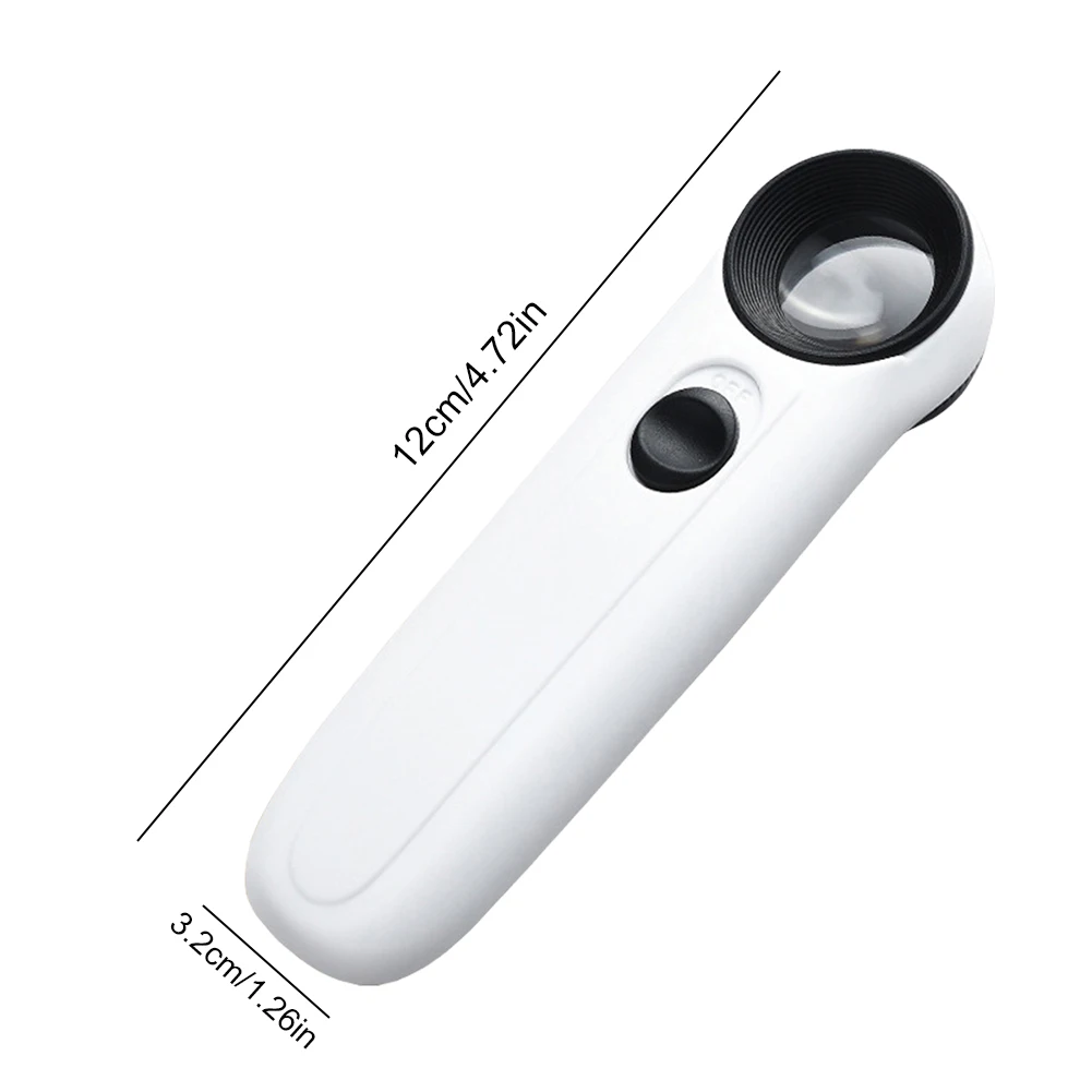 40X Handheld Magnifier Illuminated Jewelers Loupe Magnifier with Two LED Lights Jewelry Magnifier for Jewelry Identifying - Image 5