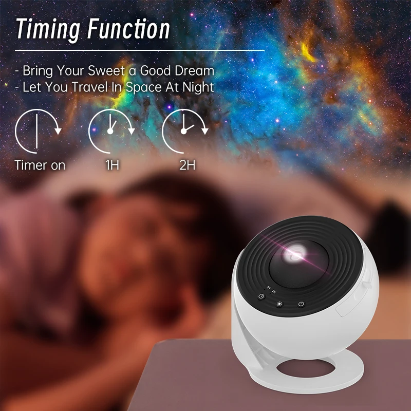 Night Light Galaxy Projector Starry Sky Projector 360° Rotate Planetarium Lamp For Kids Bedroom Valentines Day Gift Wedding Deco - Image 3