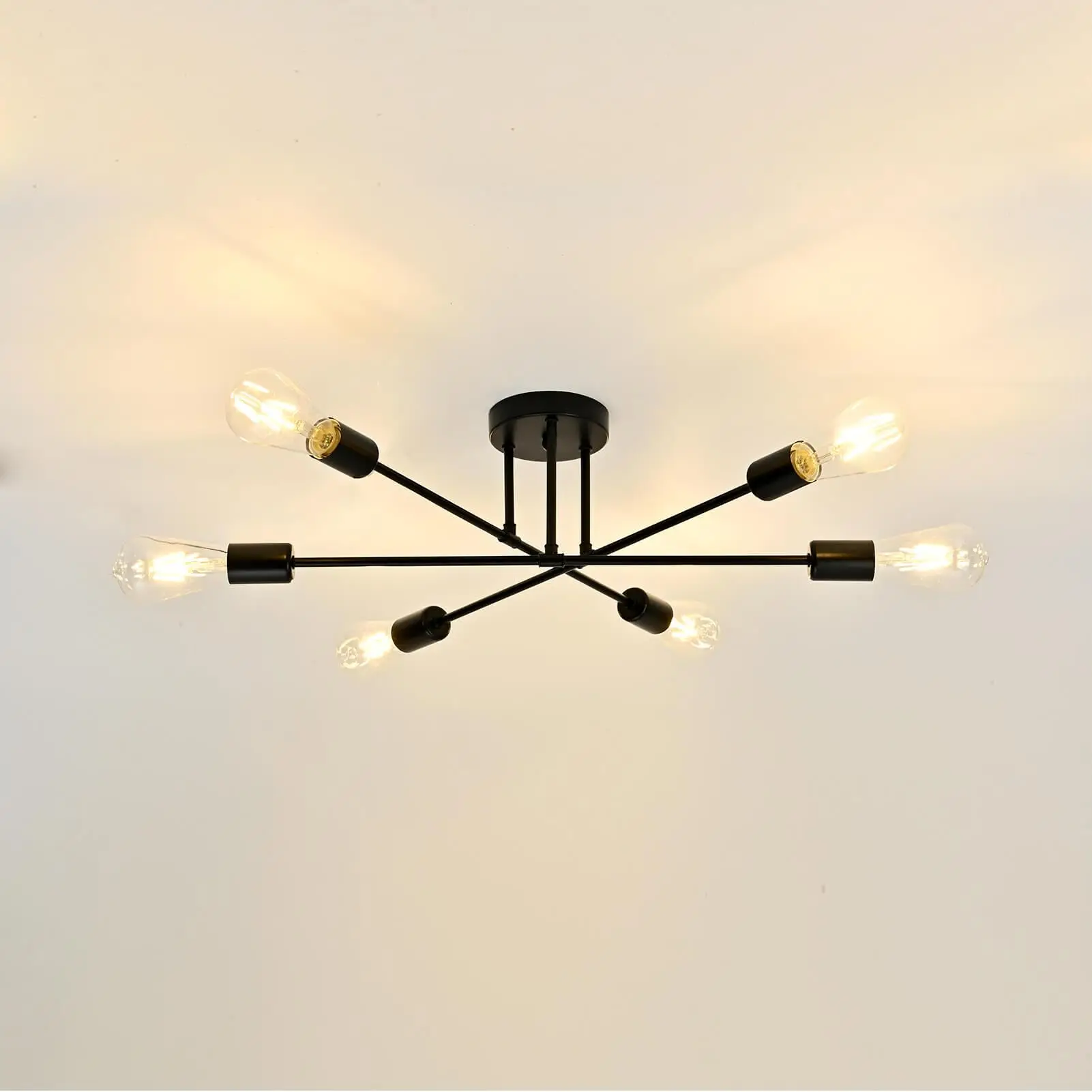 Nordic Minimalist Pendant Light Ceiling Lamp LED Chandelier Suitable for Bedrooms Living Rooms Black Gold Lighting Decoration - Image 3