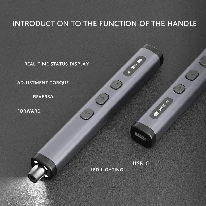 78 in 1 Electric Precision Screwdriver with Rechargeable Battery, 5 Torque Settings,Magnetic S2 Steel Bits,Cordless Repair Kit - Image 4