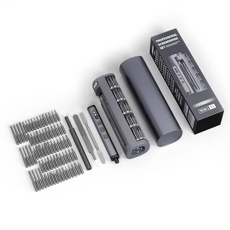 78 in 1 Electric Precision Screwdriver with Rechargeable Battery, 5 Torque Settings,Magnetic S2 Steel Bits,Cordless Repair Kit - Image 5