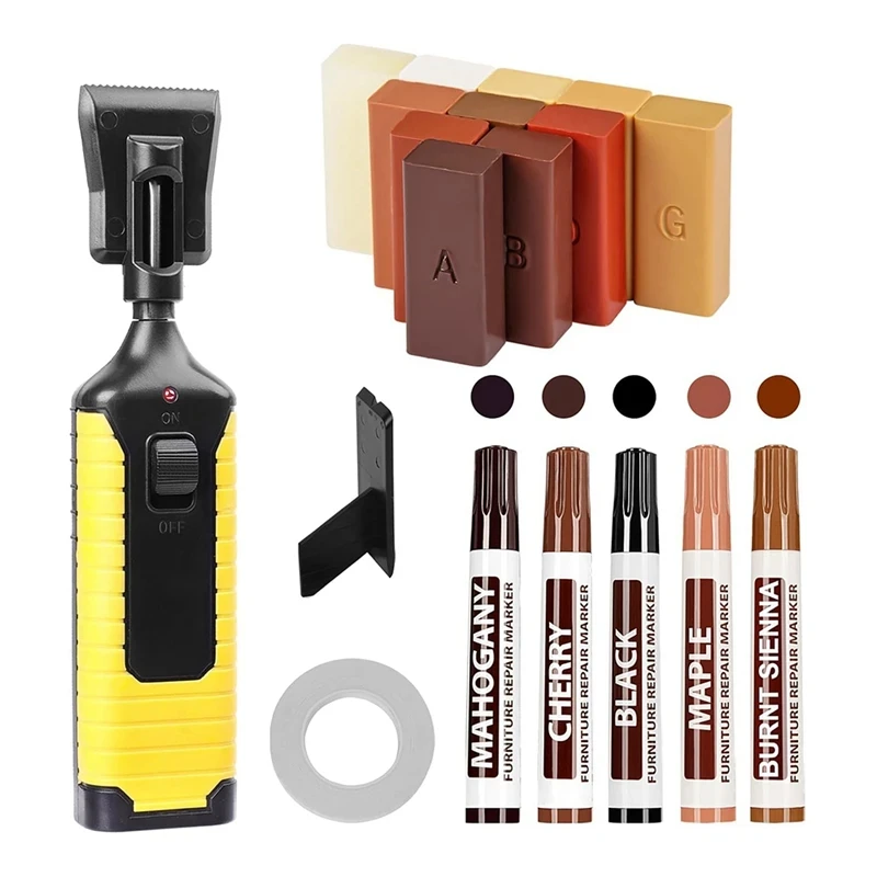 Wood Floor DIY Household Laminate Repairing Kit Floor Repairs Set Board Repairs Kit WoodenFloor Scratches Nail Hole Filler Tool
