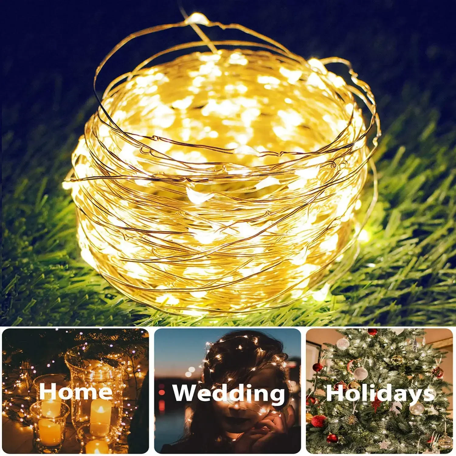Ultra Long 1000LED Solar String Fairy Light Outdoor Copper Waterproof Christmas Garland Decoration Garden Party 100M/50M/10M/5M - Image 4