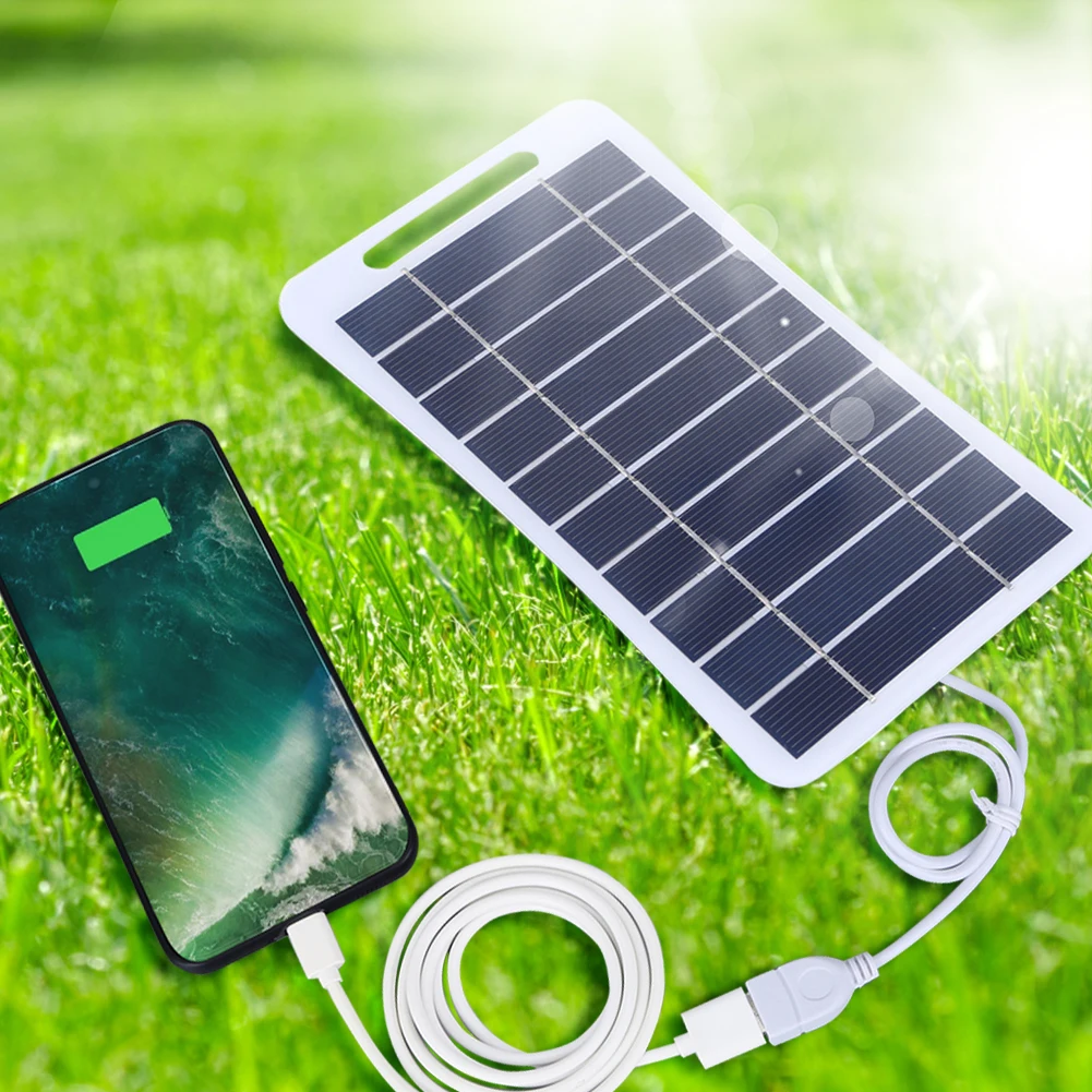 2W 5V Solar Charging Panel Waterproof Battery Charger Power Emergency Panel Phone Power Bank for Camping Backpacking Hiking - Image 4