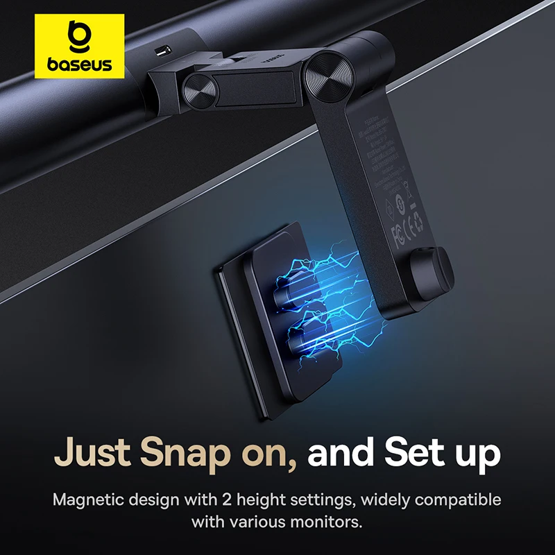 【New Sale】Baseus Magnetic Computer Screen Light Desk Lamp Laptop Hanging USB Light Table Lamp LED Monitor Light Reading Light - Image 3