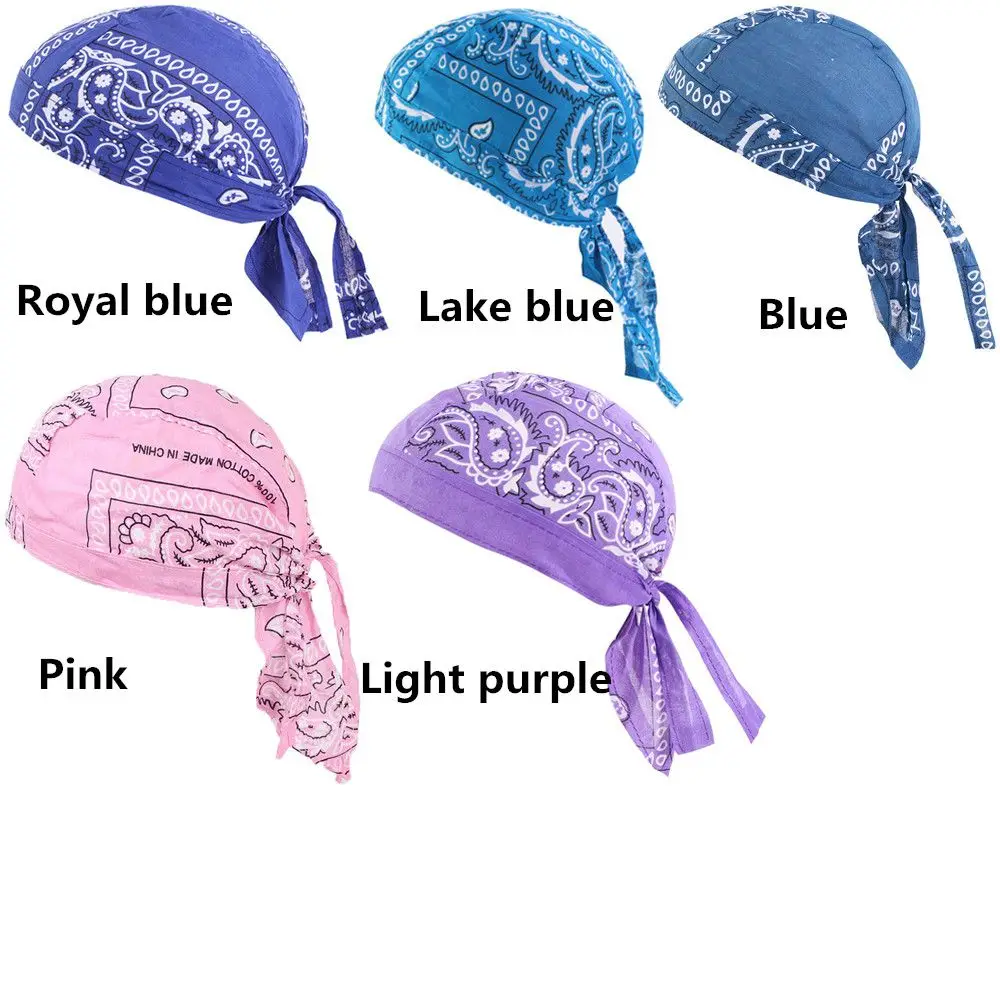 Men Women Quick Dry Headscarf Cotton Pirate Hat Outdoor Sport Cycling Bandana Sweat Absorbant Cancer Chemo Cap Muslim Turban - Image 5