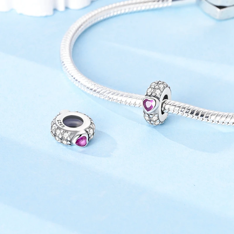 100% 925 Sterling Silver Rainbow Zircon Colorful Butterfly Dragon Shaped Silicone Stopper Charms Beads Fit DIY Bracelets Jewelry - Image 6