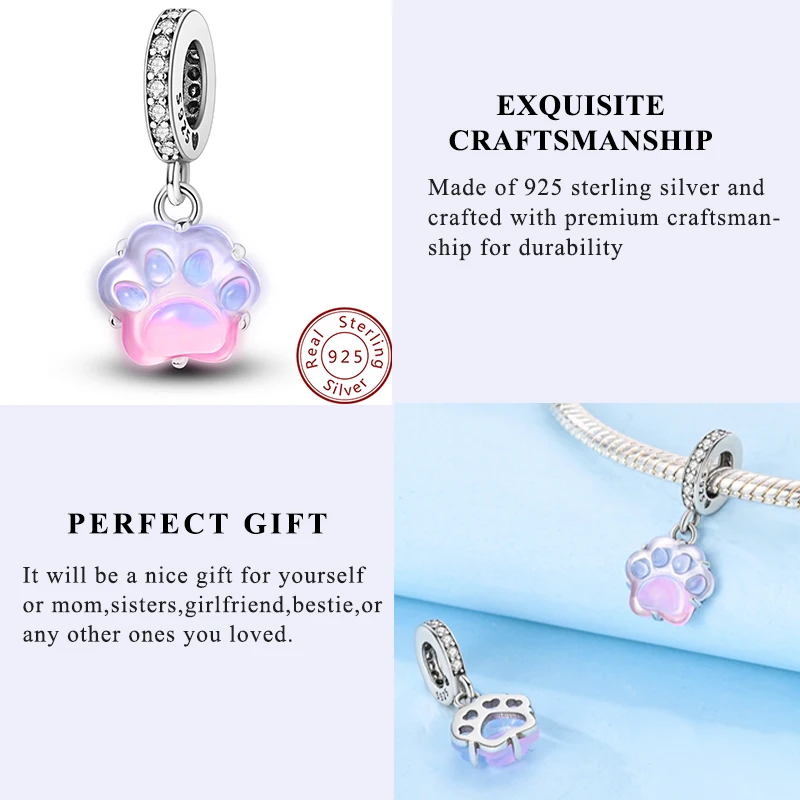 Charm Hot Sales 925 Silver Original Charms Beads Fit Pendant Charm Bracelet Dangle for Women DIY Fine Jewelry Making - Image 5