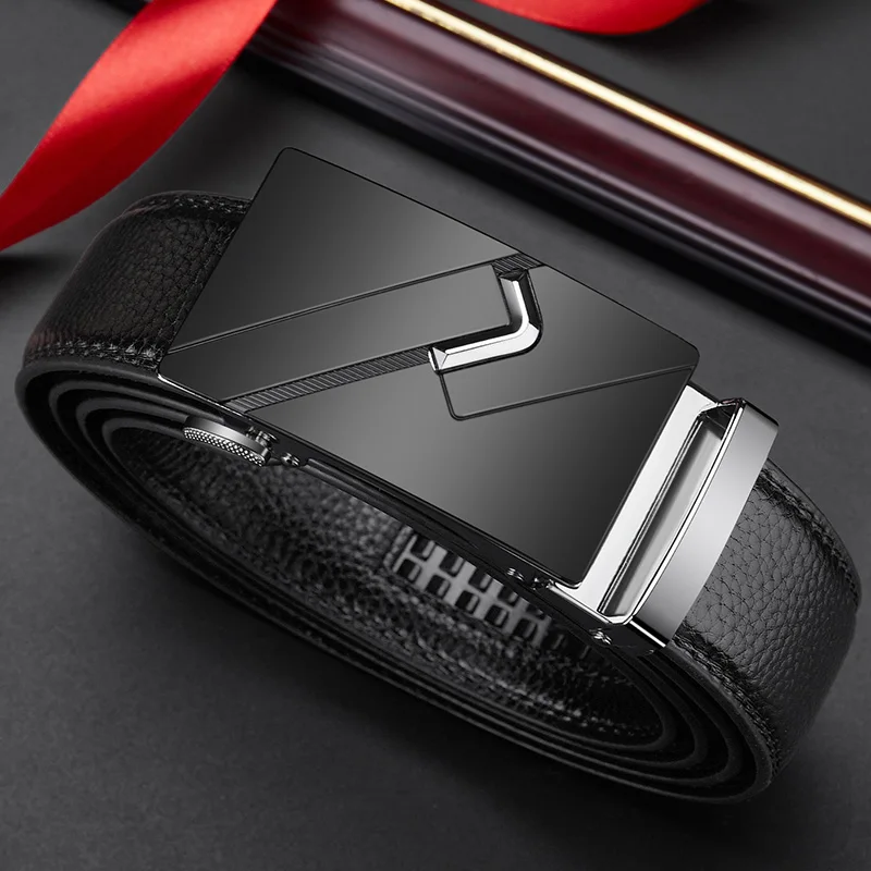 Men Belt Genuine Leather belt for men Alloy buckle ratchet belts Men Designer Belt Automatic belts