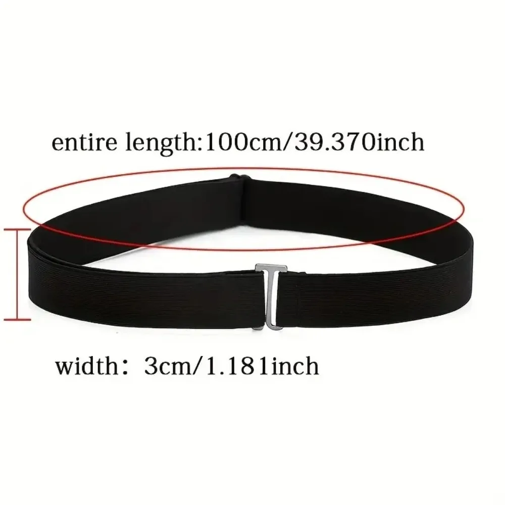 Adjustable Stretch Elastic Waist Band Invisible Belts Buckle-Free Belts for Women Men Jeans Pants Dress No Buckle Easy To Wear - Image 3