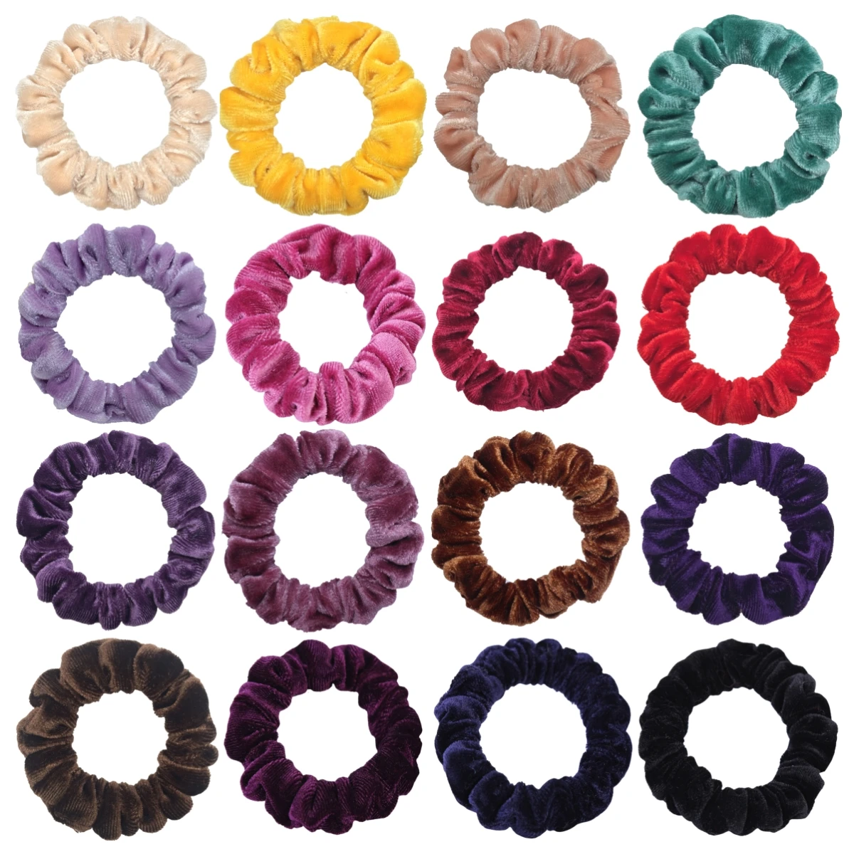 10pcs/pack Women Colorful Velvet Scrunchies Elastic Hair Bands Solid Color Hair Ties Ponytail Holder Accessories Fabric Leopard - Image 4