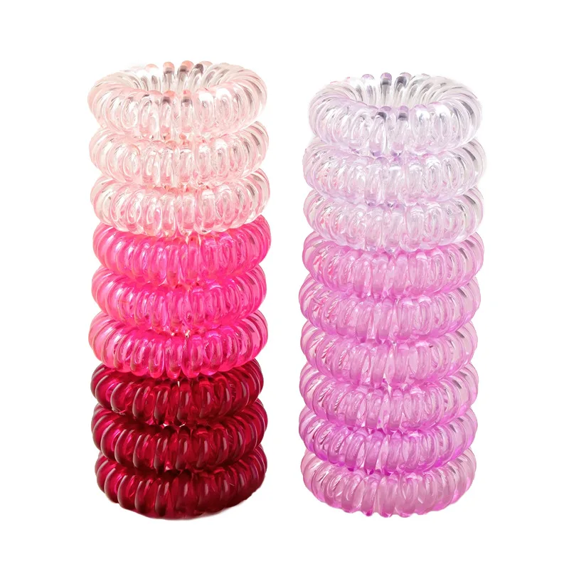18pcs Telephone Wire Hair Bands Small Korean Large Autumn And Winter Thickened Without Trace Female Children Durable Tie Hair - Image 4