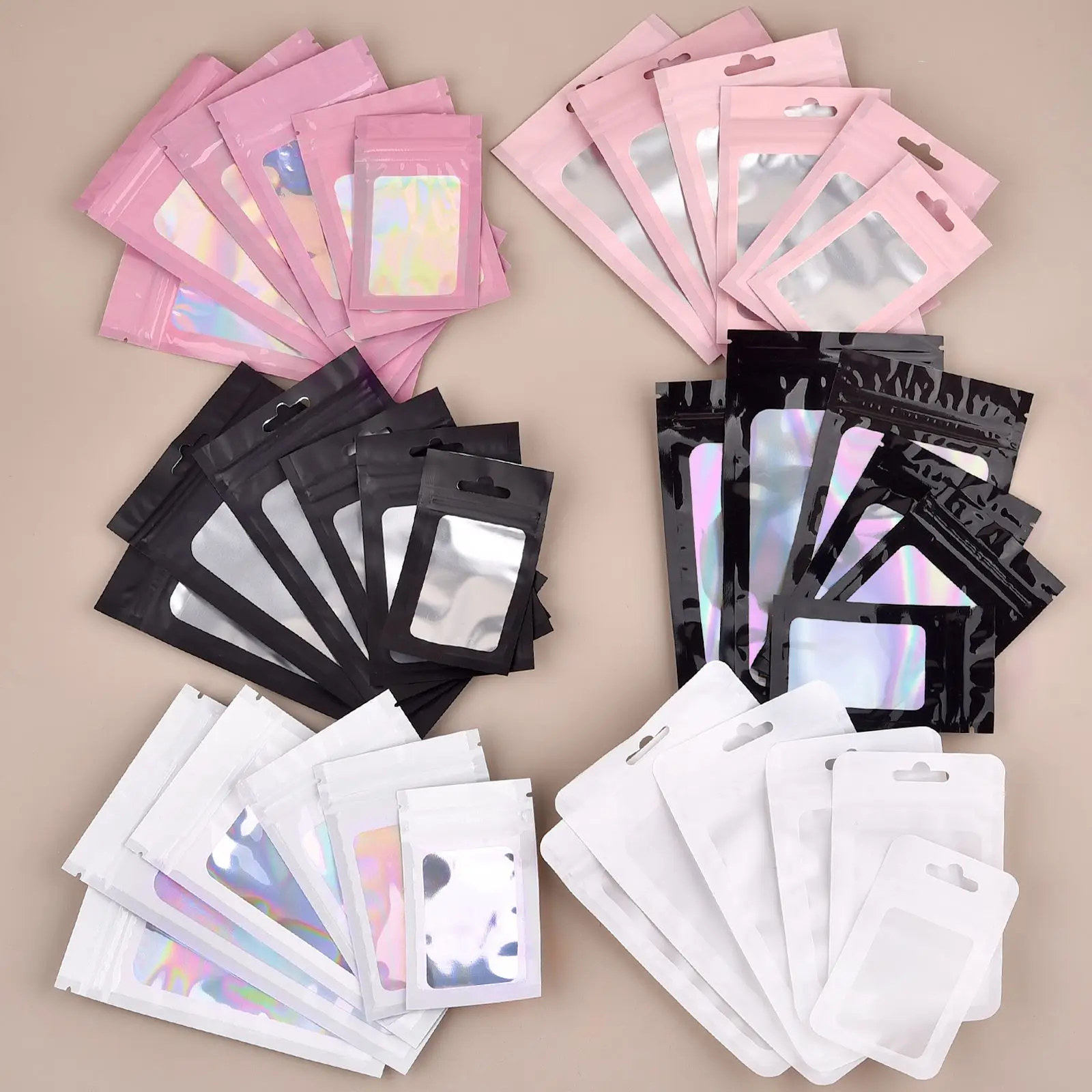 20Pcs Transparent Sealing Bag Plastic Bag Aluminum Foil Plastic Seal Bags For Jewelry Display Organizer Ring Necklace Storage - Image 2