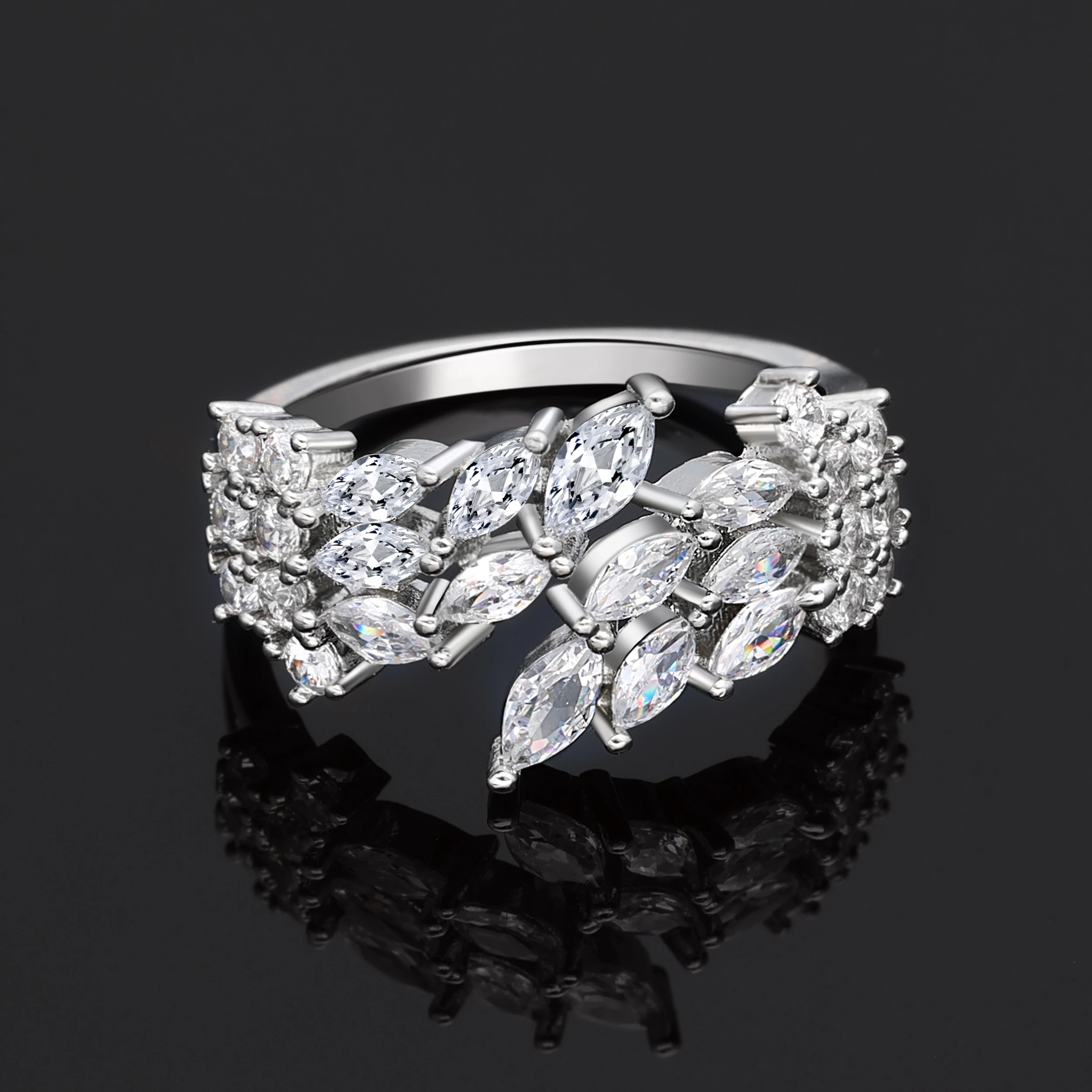 Nigeria Bridal Zirconia For Women Party Luxury Dubai Necklace Bracelet Earringa Rings CZ Crystal Wedding Jewelry Sets - Image 3