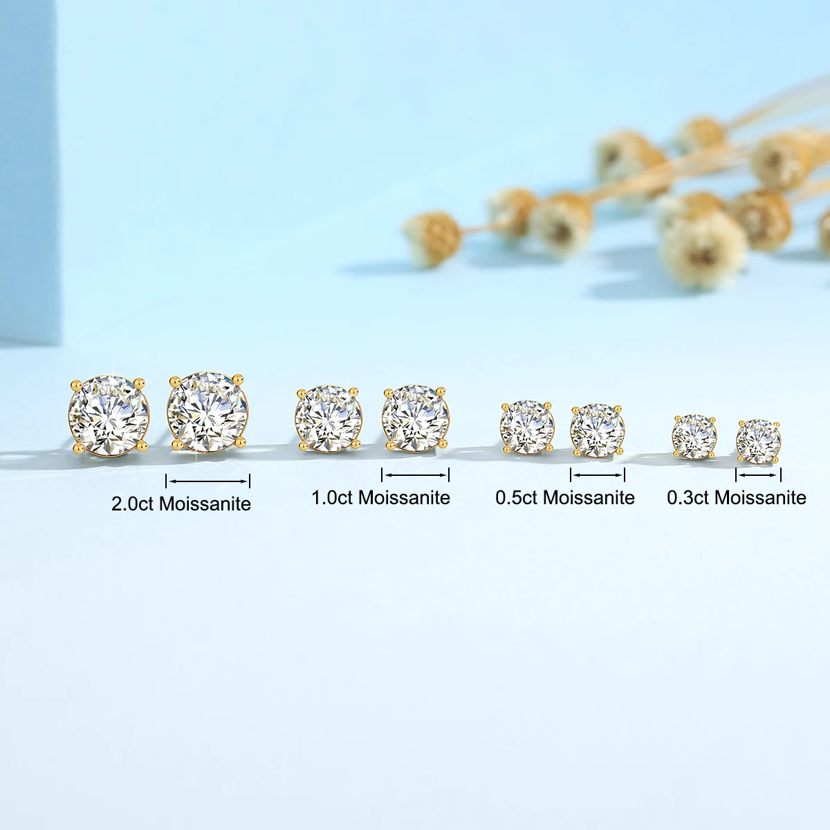Szjinao Real Full 18k Gold Earrings AU750 Moissanite Diamond Real Gold Women Jewelry Certifid K Gold Luxurious Valentines Gifts - Image 3