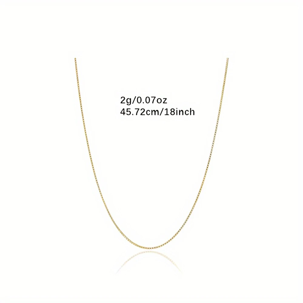 18K Gold Plated Round Snake Chain 925 Sterling Silver Necklace for Women Men Long Neck Chains Trendy Punk Jewelry Gift USA Stock - Image 5