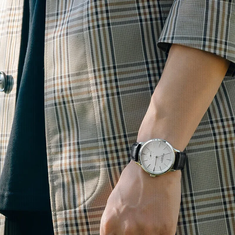 Seagull New Business Watch Men's Mechanical Wristwatches 50m Waterproof Leather Valentine Male Watches relogio masculino 6075