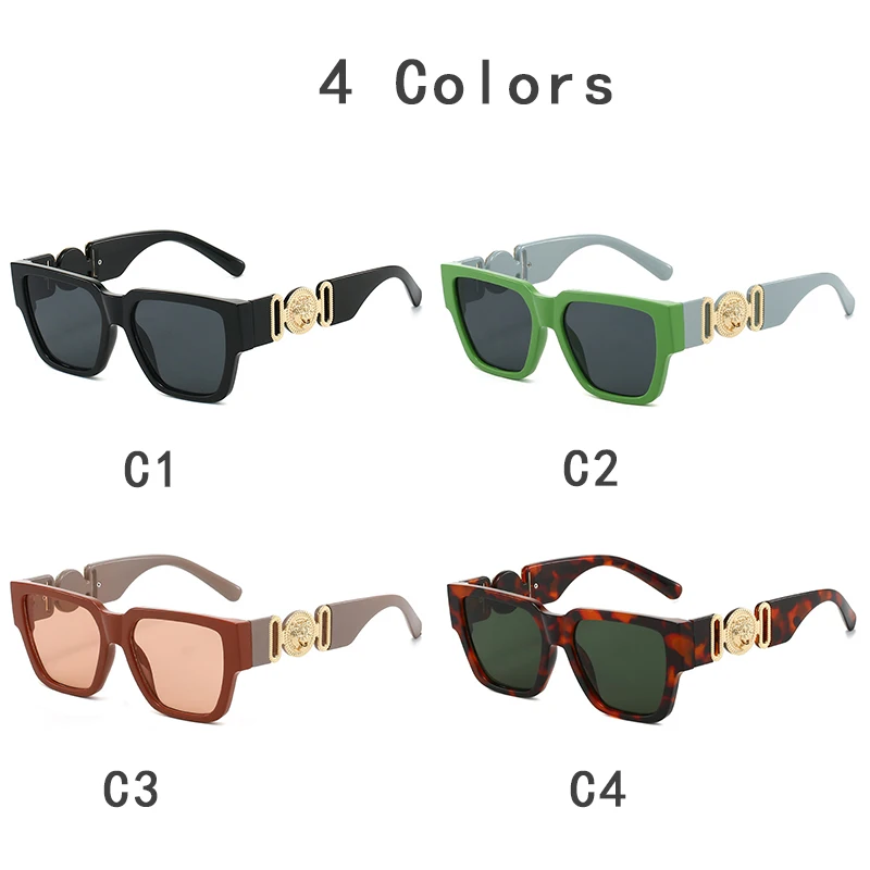 New Luxury Fashion Brand Designer Sunglasses Women Men 2025 Vintage Square Leopard Shades Glasses Outdoor Travel Top Sunglasses - Image 5