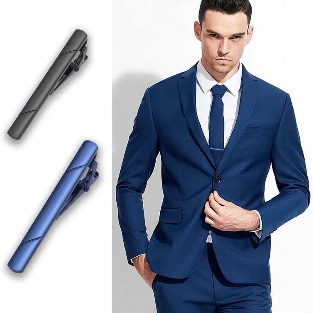 4PCS Fashionable Tie Clip Men Business Party Minimalist Tie Clips Cufflinks To Man Shirt Cuff Practical Bar Mens Collar Clip - Image 6