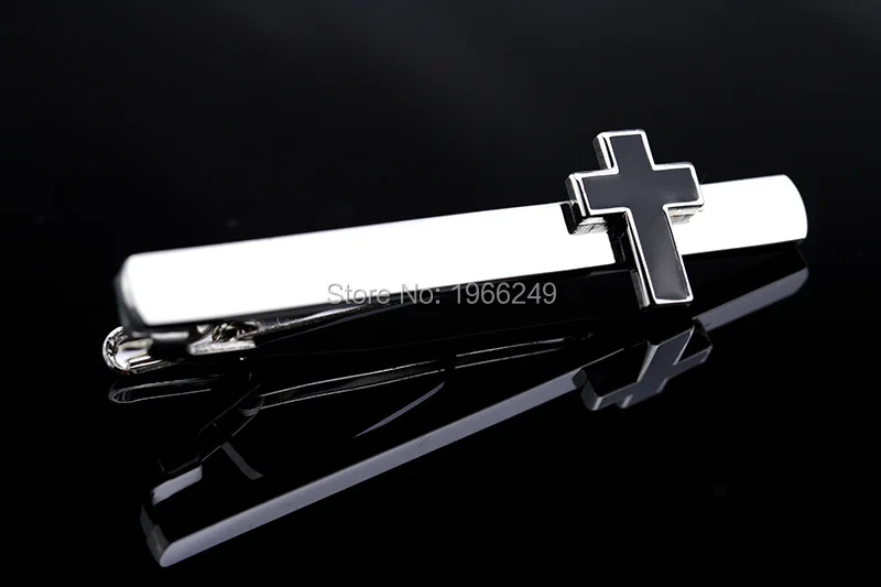 MMS Tie Clips & Cufflinks Black Color Fashion Novelty Cross Movie Design Tie Clips High Quality Alloy Jewelry For Men Gift - Image 3