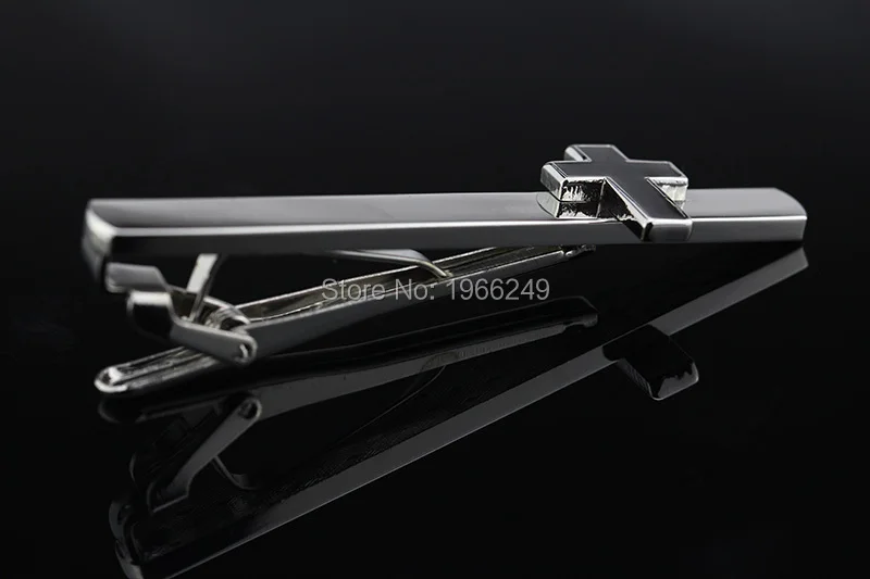MMS Tie Clips & Cufflinks Black Color Fashion Novelty Cross Movie Design Tie Clips High Quality Alloy Jewelry For Men Gift - Image 4
