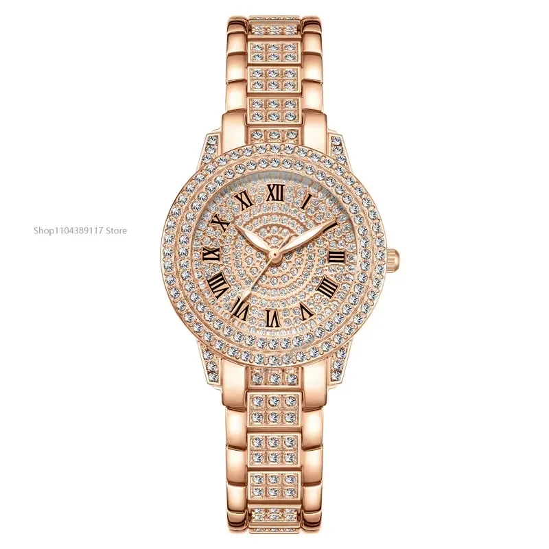 Luxury Women Shiny Bracelet Watches Fine Zircon Mechanical Lady Wristwatches Fashion Folding Watches Buckle Watch Reloj Mujer - Image 6
