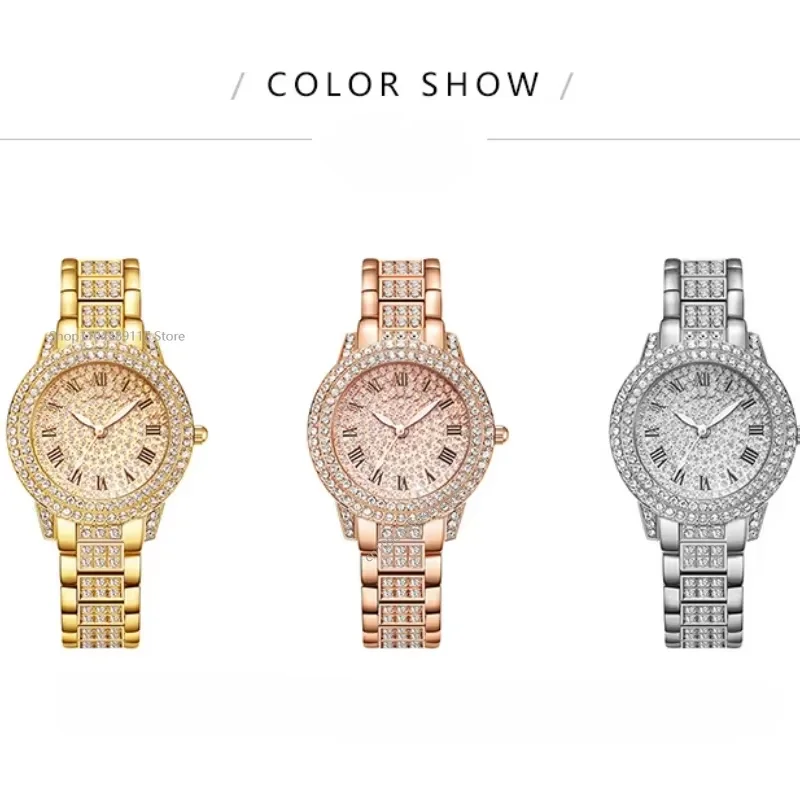 Luxury Women Shiny Bracelet Watches Fine Zircon Mechanical Lady Wristwatches Fashion Folding Watches Buckle Watch Reloj Mujer - Image 5