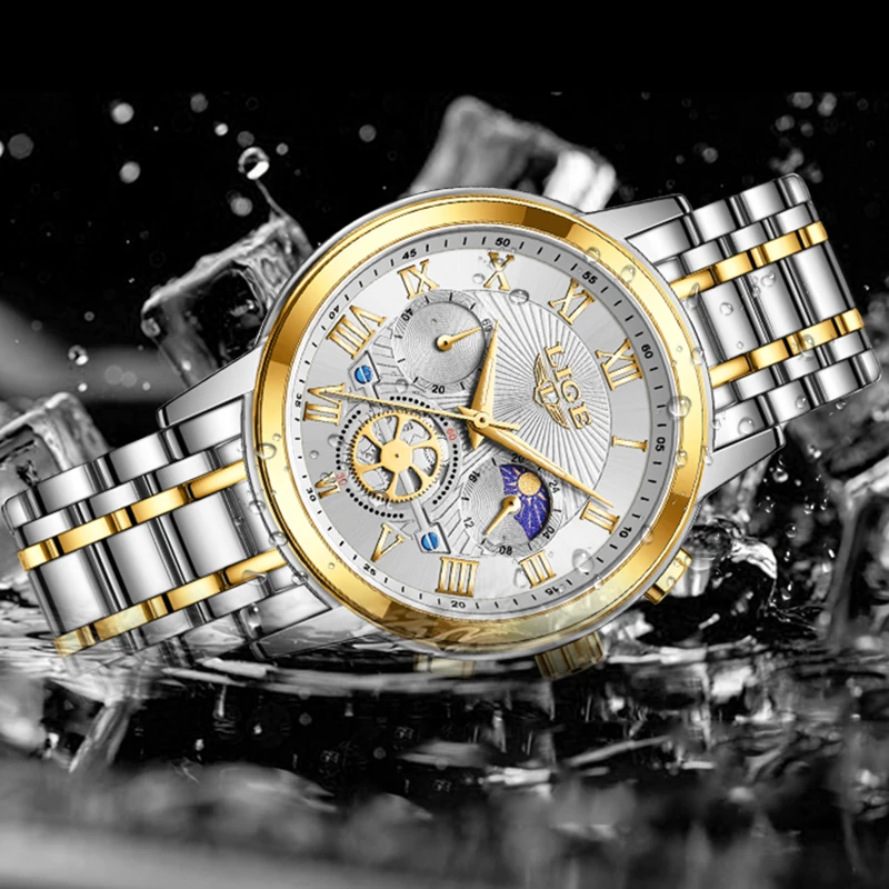 2024 LIGE Top Luxury Women Watch Creative Steel Women's Bracelet Wrist Watches Ladies Fashion Waterproof Female Relogio Feminino - Image 4
