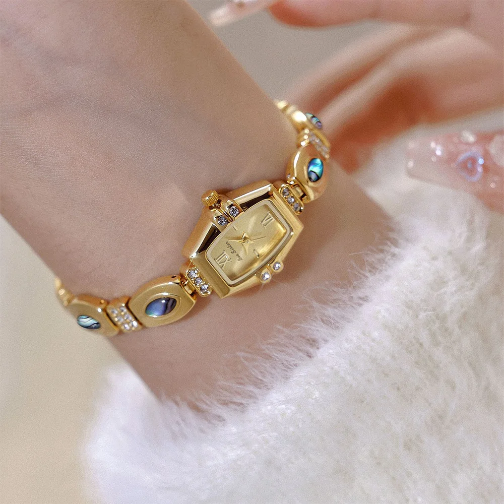 Vintage Watches For Woman High-end Temperament Natural Abalone Shell Chain Watch Waterproof Quartz Women's Wristwatch Clock Gift - Image 6