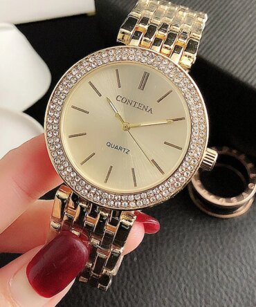 Women's Watches Luxury Stainless Steel Rhinestone Women Quartz Wristwatches Fashion Top Brand Ladies Bracelet zegarek damski