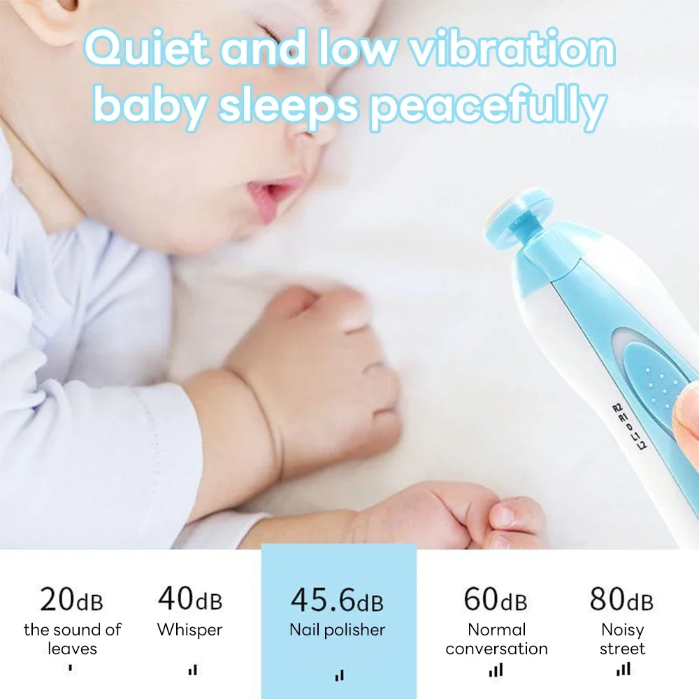 Electric Baby Nail Trimmer Multifunctional Kids Nail File Clippers Toes Fingernail Cutter Trimmer Manicure Tool Set Baby Care - Image 4