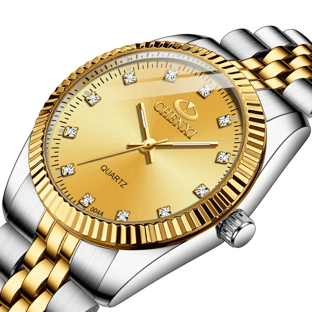 CHENXI Super Hot Sale Luxury Women's Watch Quartz Golden Stainless Steel Small Dial Charm Dress Trendy Wristwatch for Fashion La - Image 3