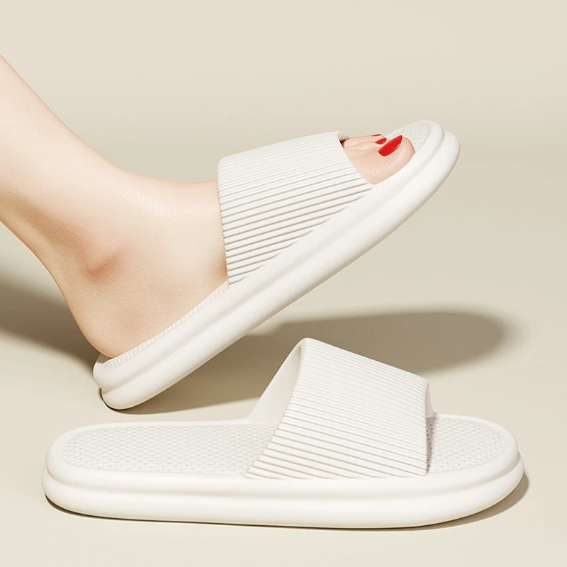 Women Summer Concise EVA Slippers Men Soft Home Slides Couples Bathroom Non-slip Sandals Adults Comfortable Outdoor Beach Shoes - Image 6