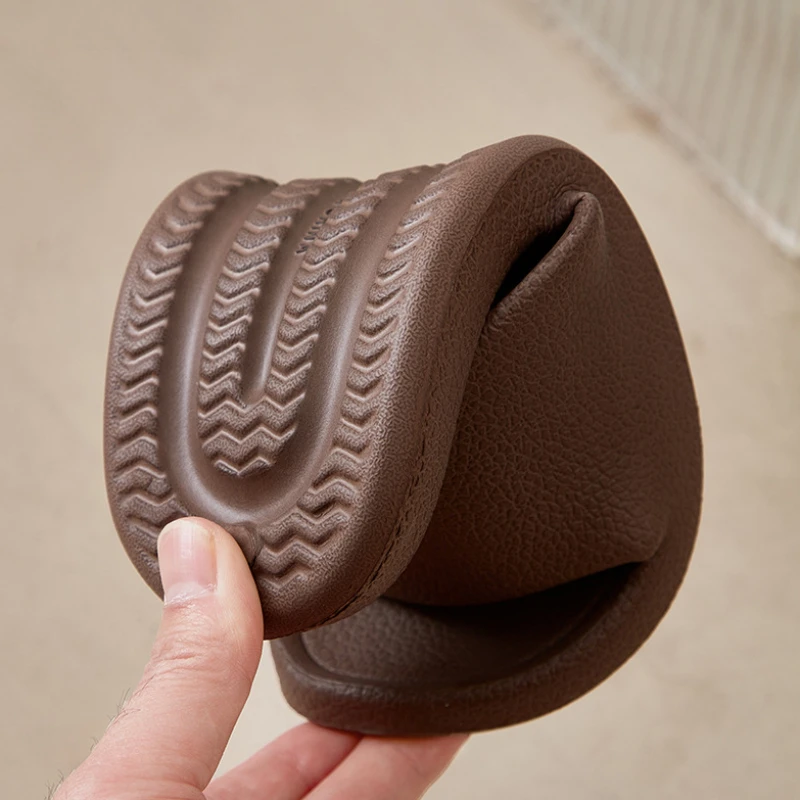 EVA Men Sandals Flip Flops Man Slippers Solid Color Simple Non-slip Soft Sole Comfortable Shower Slippers Outdoor Couple Shoes - Image 4