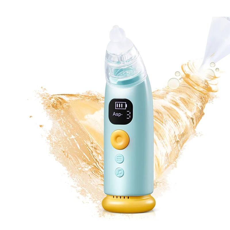 Electric Baby Nose Vacuum Cleaner Adjustable Infant Nasal Aspirator Rechargeable with 3 Silicone Nozzles for Newborns Toddlers - Image 3