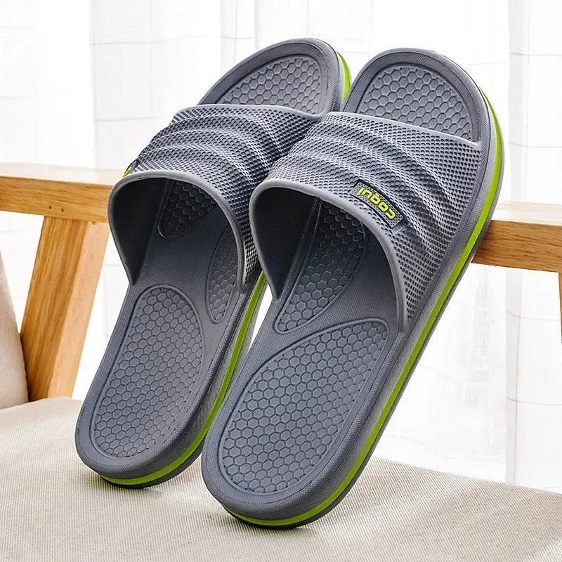 Men's Slippers EVA Non-slip Bathroom Slippers Soft Comfortable Home Summer Slippers Indoor Bathroom slippers - Image 3