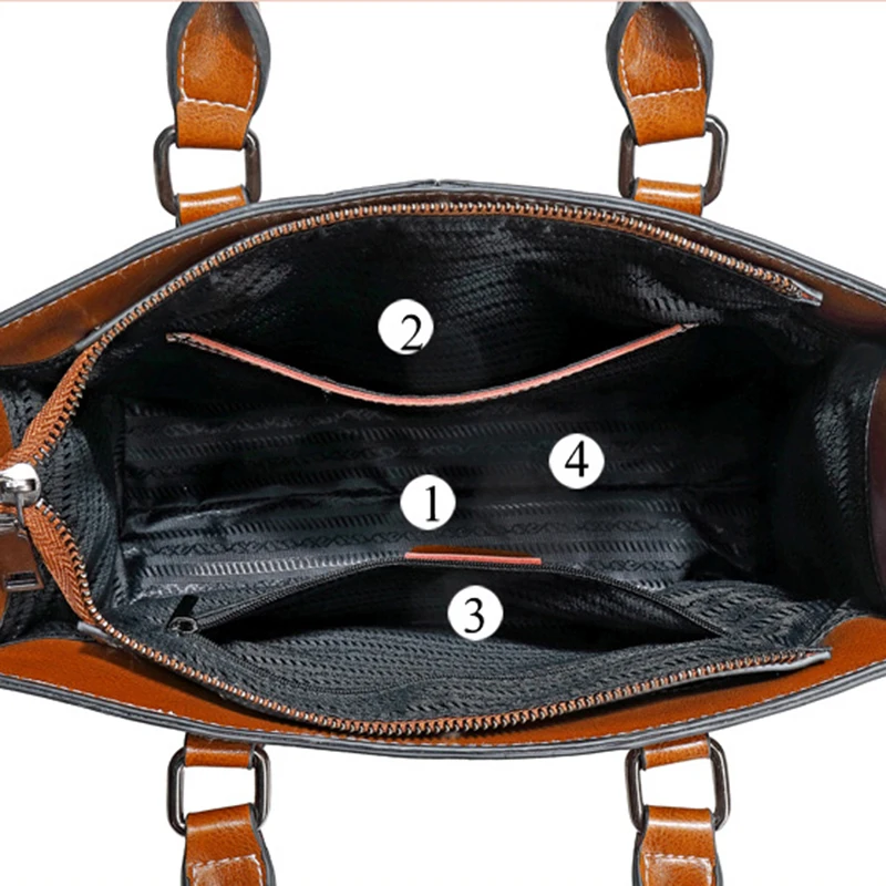 Women Handbag Cross body Shoulder Tote Bag Genuine Leather Shopping Fashion Office Female Real Cowhide Messenger Top Handle Bags - Image 6