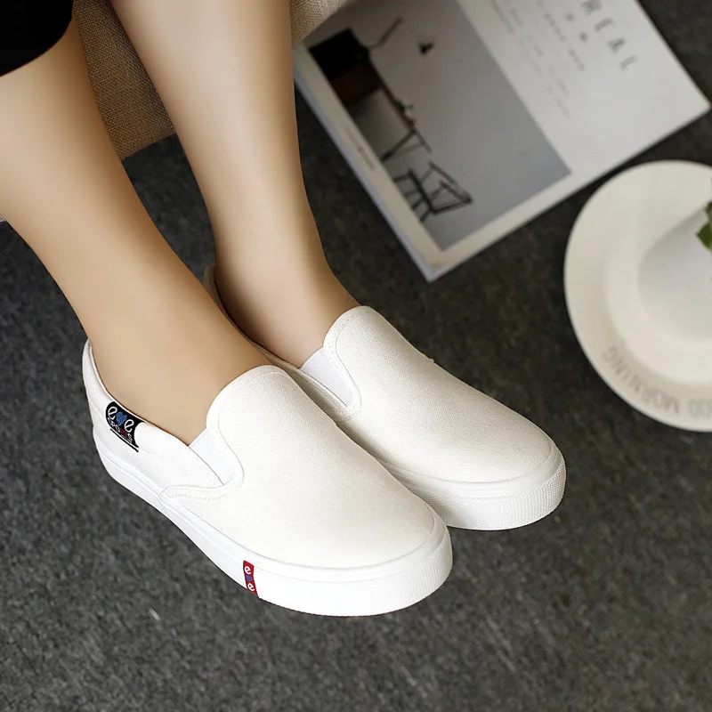 Women Canvas Shoes Breathable Women Casual Shoes ,Flats for Women Loafers,Breathable Women Vulcanize Shoes Zapatillas De Mujer - Image 3