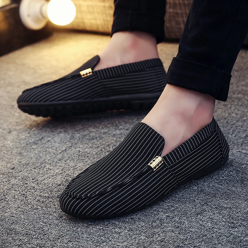 New Models for 2025 Men's Loafers Large Size Light and Comfortable Flat Shoes Men's Breathable Non-slip Soft Casual Canvas Shoes - Image 4