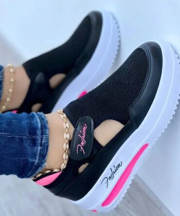 Sneakers Women Shoes Woman Tennis Shoes Canvas Shoe Female Casual Shoes Ladies Sport Shoes Platform Sneaker Hollow Out Shoes