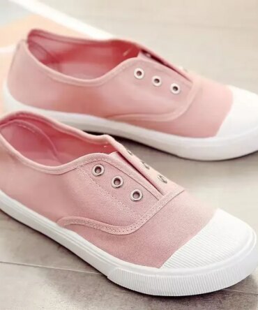 Women's Vulcanized Shoes 2025 Summer New Half Slippers Canvas Shoes Women Thin Style Student Versatile Casual Shoes