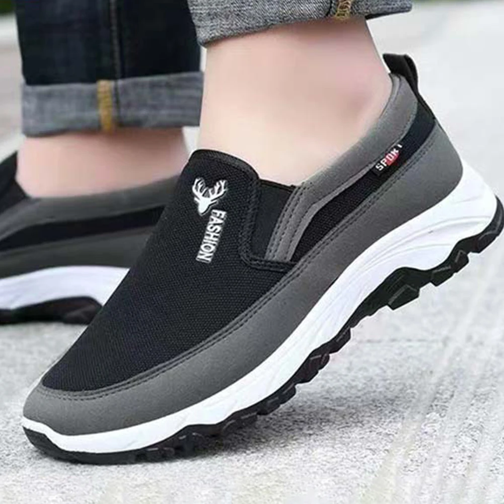 Men Orthopedic Travel Plimsolls Breathable Casual Travel Shoes Non-Slip Comfortable for Outdoor Activity Hiking Walking - Image 4