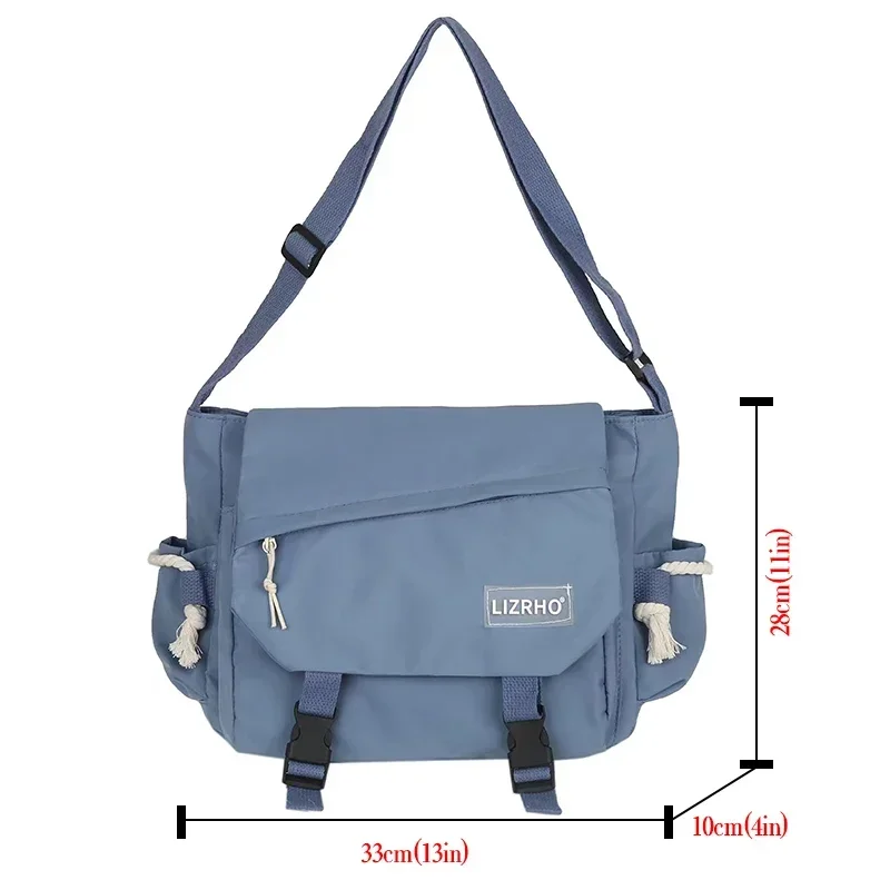 Shoulder Bag Large Capacity Crossbody Bag Retro Workwear Postman Bags for Women Nylon Handbags - Image 3